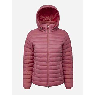 Jas LeMieux Rose Hooded Puffer Jacket Cranberry