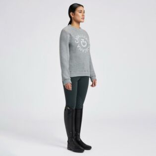 Trui Cavalleria Toscana Fleece Crew Grijs