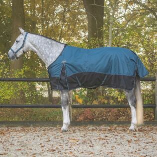 Regendeken QHP Turnout Collection 50gr Mystic blue 