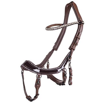 Hoofdstel Presteq FaySport Glitter Brown Cob