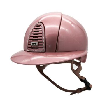 Rijhelm KEP Italia Cromo 2.0 Polo Polish Zwart – Diamond Pink Front – Swarovski Frame – Maat M