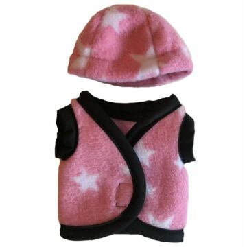 Ruiter cap overtrek & vest Crafty Ponies Roze