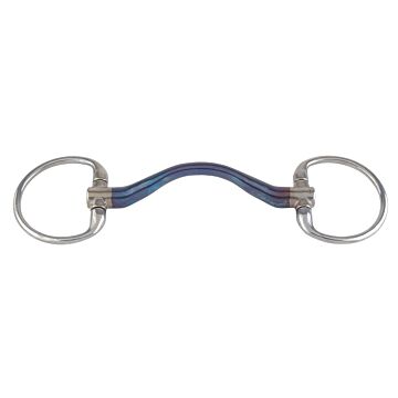 Watertrens Trust Equestrian Sweet Iron Tongboog 16 mm Blauw 13.5 cm