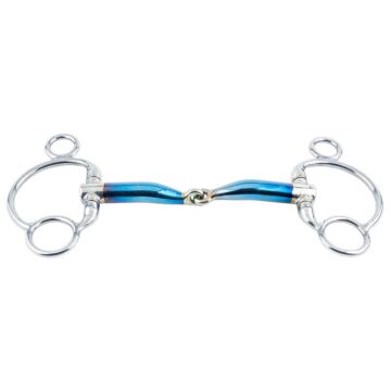 Bustrens Trust Equestrian Sweet Iron Enkel Gebroken 16 mm Blauw 13.5 cm