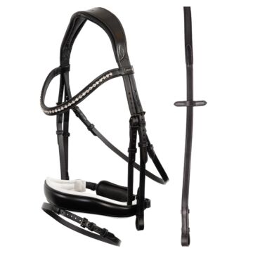Hoofdstel Anky Pullback Zwart/Wit Full