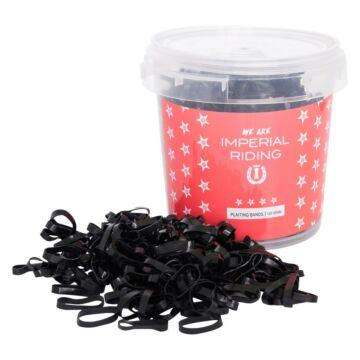 Manenelastiekjes Imperial Riding Profi-Box 150gr Black