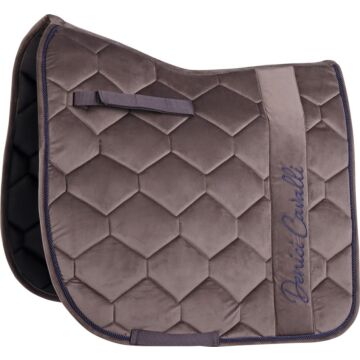 Zadeldekje dressuur Harry's Horse Velvet Denici Cavalli Taupe Full