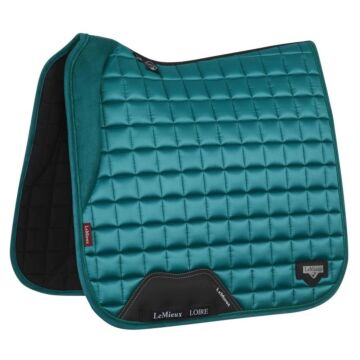 Zadeldekje LeMieux dressuur Loire Memory Satin groen/blauw L