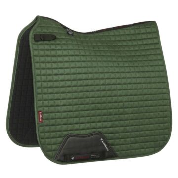 Zadeldekje LeMieux Luxury Dressage Square Hunter Green groen L