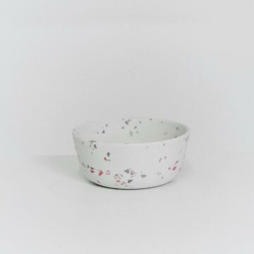 Hondenkom Kentucky Terrazzo wit S