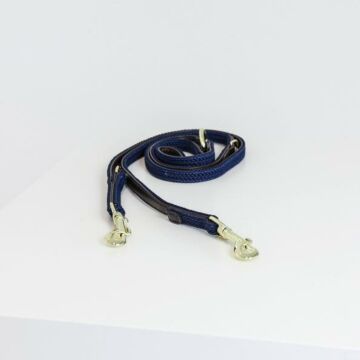 Hondenriem Kentucky Plaited Nylon blauw 2 Meter