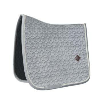 Zadeldekje Dressuur Kentucky Basic Velvet grijs Full