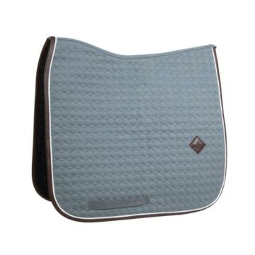 Zadeldekje dressuur Kentucky Classic leer Dusty blue Full