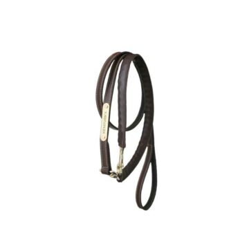 Presentatielijn Kentucky Leder Covered Chain bruin 270 cm