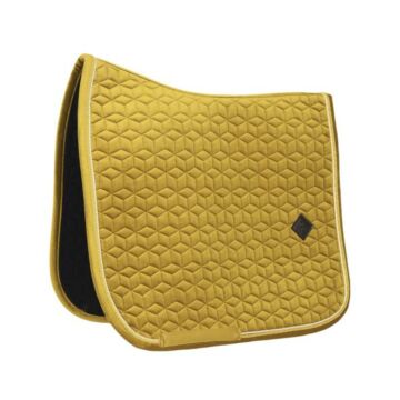 Zadeldekje Dressuur Kentucky Velvet geel Full