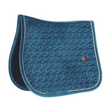 Zadeldekje veelzijdig Kentucky Velvet blauw/groen Full