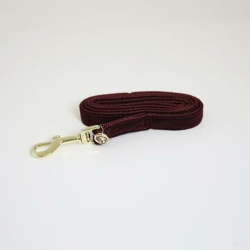 Hondenriem Kentucky Corduroy rood 120 cm