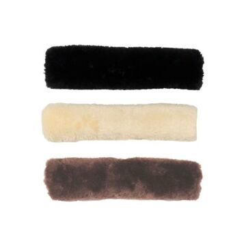Neusriem Cover Kentucky Sheepskin zwart 28 cm
