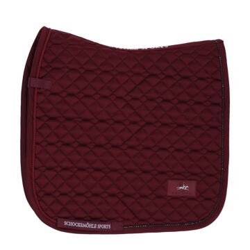 Zadeldekje dressuur Schockemöhle Crystal Brilliance Pad Dark cherry Full