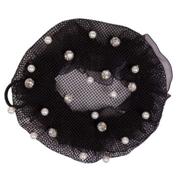 Haarnet QHP Twinkle Black/Silver