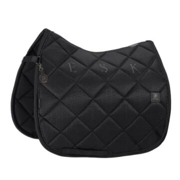 Zadeldekje dressuur Eskadron Platinum Glossy Bit Black Full