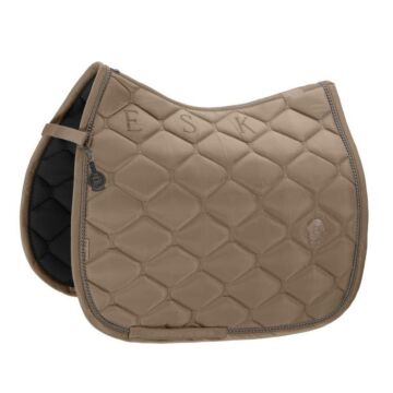 Zadeldekje dressuur Eskadron Platinum Highgloss Pearls Smokey taupe Full
