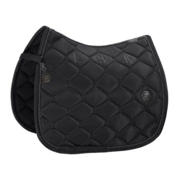 Zadeldekje dressuur Eskadron Platinum Highgloss Pearls Black Full