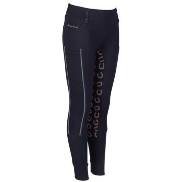 Rijlegging Harry's Horse Equitights Diva Mauvewood Denim fullgrip Collegiate-Blue 128