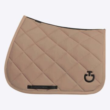 Zadeldekje springen Diamond Quilted Jersey Beige