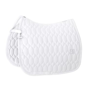 Zadeldekje dressuur Eskadron Classic Sports Highgloss Emblem White