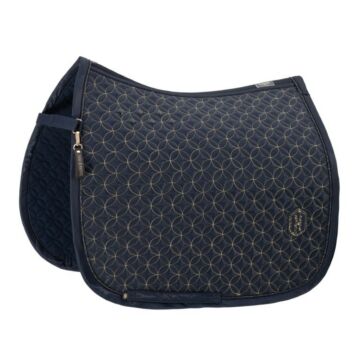 Zadeldekje dressuur Eskadron Heritage Highgloss Contrast Navy Full