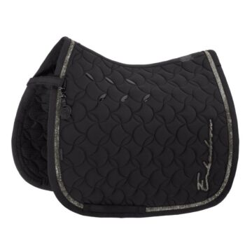 Zadeldekje dressuur Eskadron Platinum Pro Soft Glitter Black Full
