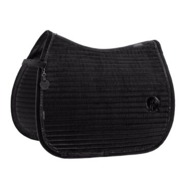 Zadeldekje dressuur Eskadron Platinum Velvet Crystal Black Full