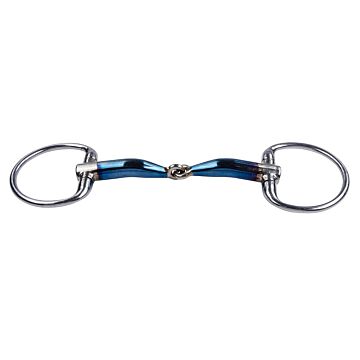Watertrens Trust Equestrian Sweet Iron Dubbel Gebroken 16 mm Blauw 13.5 cm