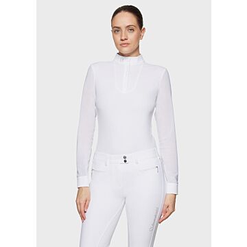 Wedstrijdshirt Samshield Faustine Premium White Holo M