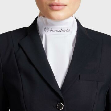 Plastron Samshield Crystal Intarsia Black Chrome