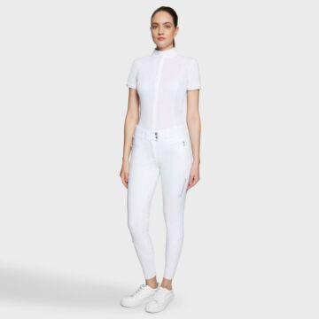 Rijbroek Samshield Clara Metal Dots kniegrip White