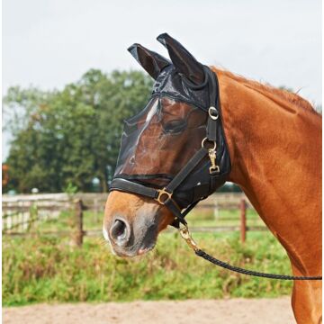 Vliegenmasker Busse Fly guard plus zwart Vliegenmasker Busse Fly guard plus zwart