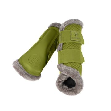 Beenbeschermers Eskadron Platinum Mesh Faux Fur Moss Green