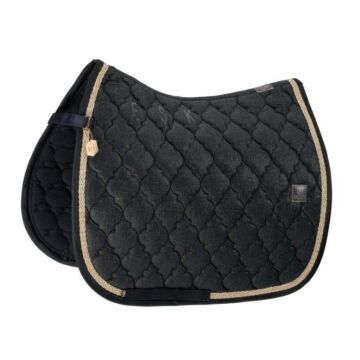 Zadeldekje dressuur Eskadron Heritage Cotton Glitter Black Zadeldekje dressuur Eskadron Heritage Cotton Glitter Black