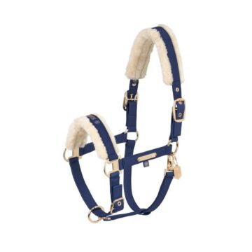 Halster Eskadron Heritage Faux Leather Double Pin FF True Blue