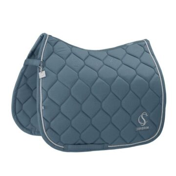 Zadeldekje dressuur Eskadron Sparkle Steel blue