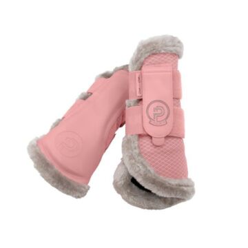 Beenbeschermers Eskadron Platinum Mesh Faux Fur Soft rouge