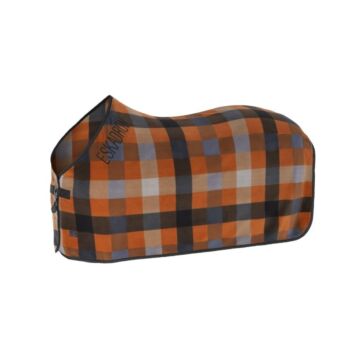 Zweetdeken Eskadron Platinum Fleece Check Black-Pale-Amber