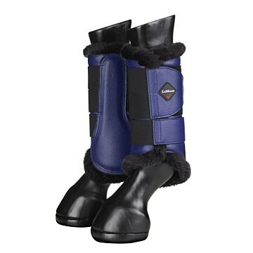 LeMieux Fleece Lined Brushing Boots Ink Blue