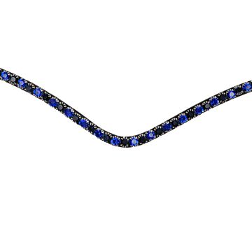 Frontriem Montar FAIR Crystal zwart/blauw