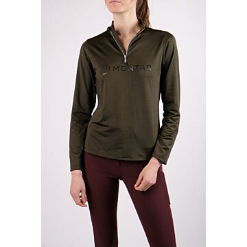 Longsleeve montar Glitter Olive