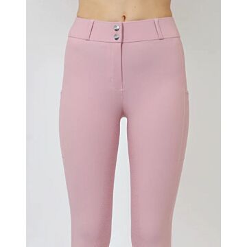 Rijbroek Rebel by Montar Highwaist fullgrip Pink 