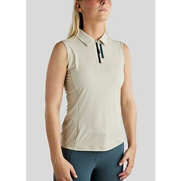 Polo mouwloos Montar MoStella Light Silver Grey 