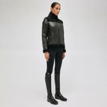 Jas Cavalleria Toscana Nylon/Fleece Quilted Black